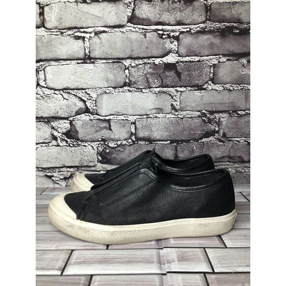 Frye Black Leather Slip On Comfort Casual Sneakers Shoes Women Sz 7M US/38EU - Picture 4 of 16